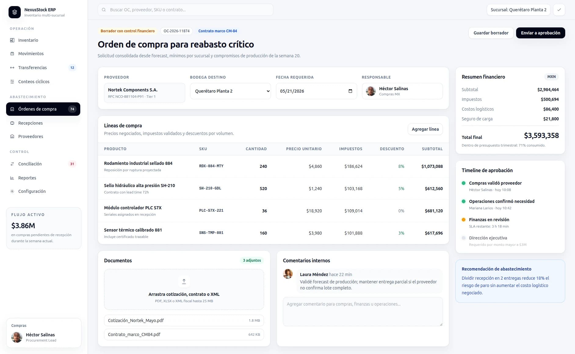 NexusStock ERP - solución 1