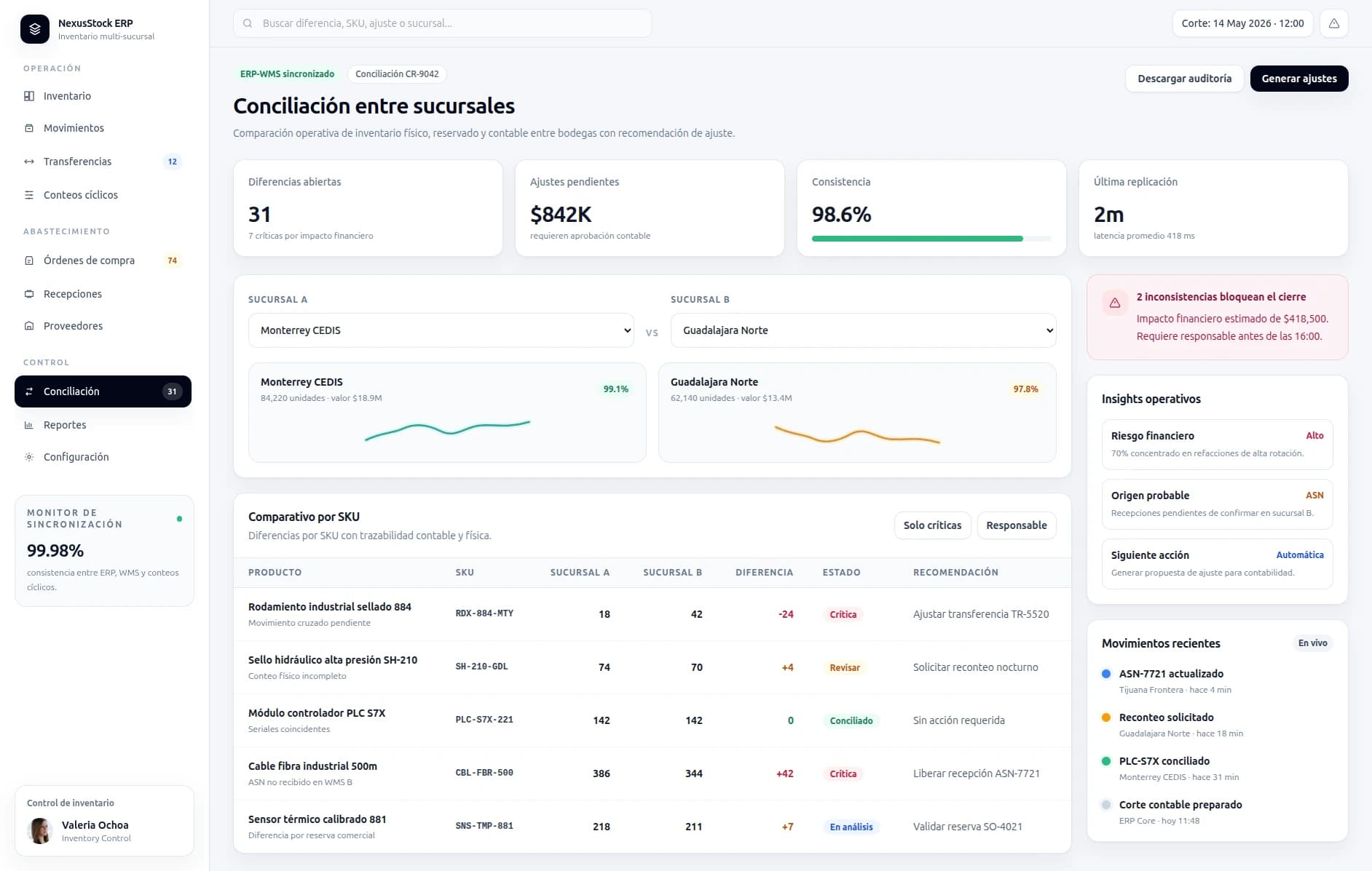 NexusStock ERP - solución 2